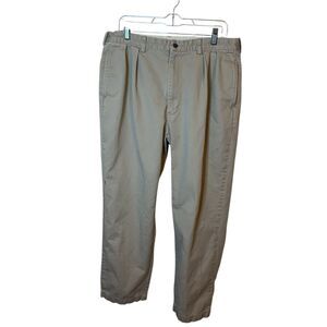 Vintage Polo Ralph Lauren Mens 36W 30L Khaki Pleated Classic Fit Chino Pants